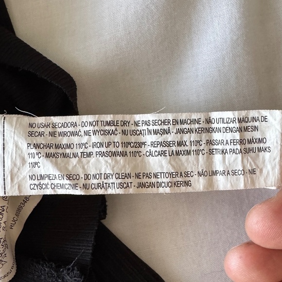 Zara Women's M Babydoll Spaghetti Strap Open Back Romper Black Summer Festival - Picture 8 of 16